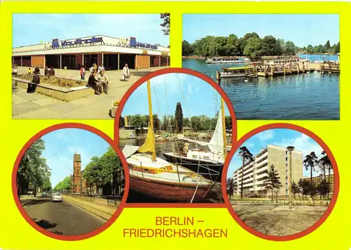 AK, Berlin Friedrichshagen, fünf Abb., 1983