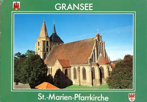 AK, Gransee, St.-Marien-Pfarrkirche, 1992
