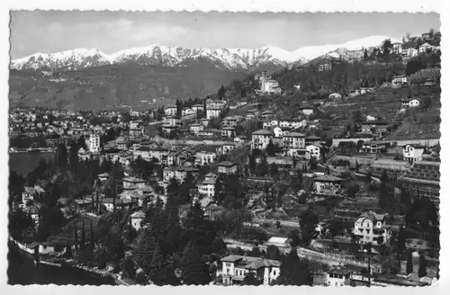 AK, Castagnola, TI, Teilansicht am Lago di Lugano, Vers. 2, um 1960