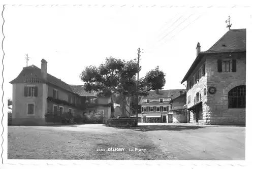 AK, Céligny, GE, La Place, um 1958