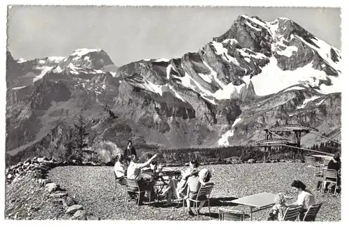 AK, Braunwald, GL, Ausblick vom Berghaus Gummen, 1969