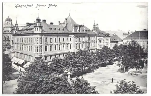 AK, Klagenfurt, Kärnten, Neuer Platz, 1908