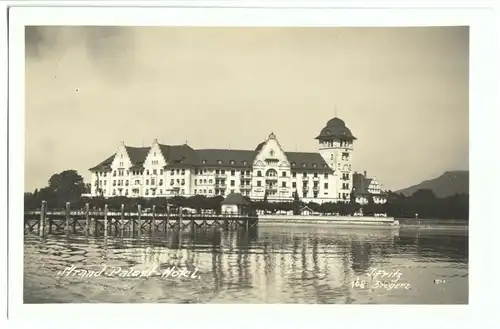 AK, Bregenz, Vorarlberg, Strand-Palast-Hotel, um 1930