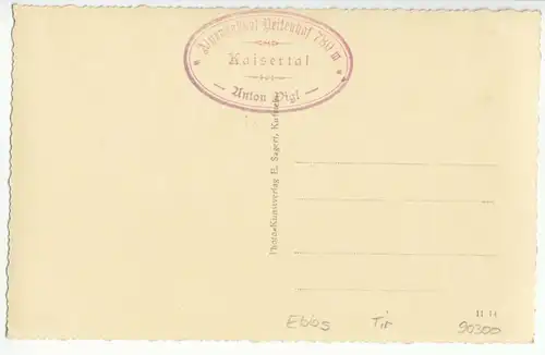 AK, Ebbs, Tirol, Alpengasthof Veitenhof, Kaisertal, um 1930