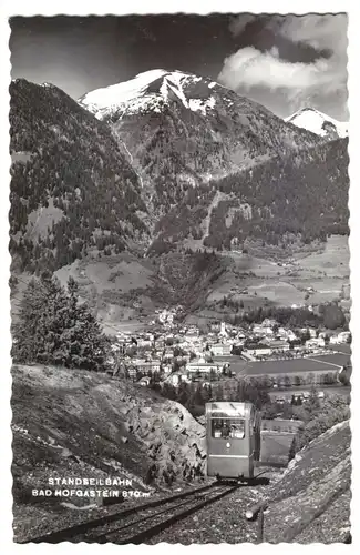 AK, Bad Hofgastein, Salzburg, Gesamtansicht mit Standselbahn, 1965