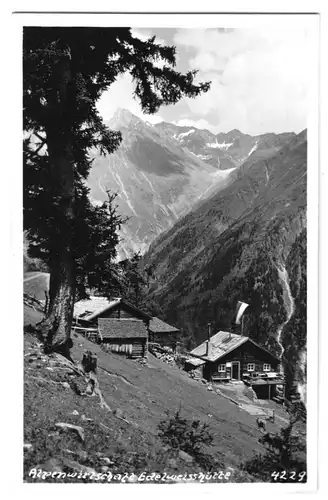 AK, Sölden, Tirol, Almwirtschaft Edelweißhütte, 1939