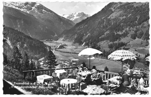 AK, Badgastein, Salzburg, Tauernblick v. d. "Windischgrätzhöhe", Terrasse, 1963