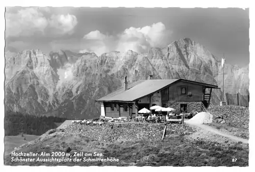 AK, Zell am See, Salzburg, Hochzeller-Alm, um 1963