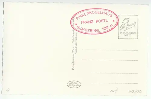 AK, Semmering, Niederösterreich, Pinkenkogelhaus, belebt, um 1961