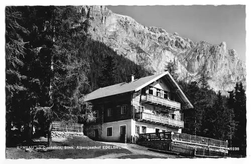 AK, Ramsau am Dachstein, Steiermark, Alpengasthof Edelbrunn, 1963