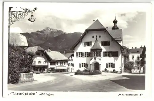 AK, St. Gilgen, Salzburg, "Mozartplatz", um 1958