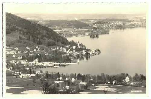 AK, Attersee, Oberösterreich, Totale, 1960