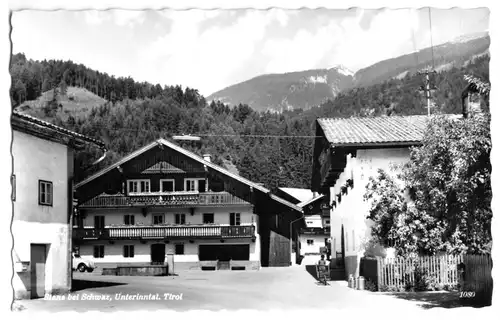 AK, Stanz bei Schwaz, Tirol, Straßenpartie, 1967