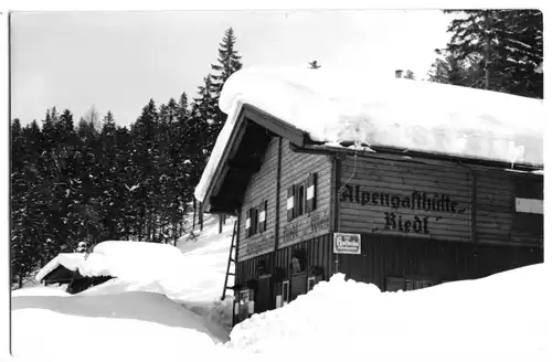 AK, Ellmau, Tirol, Alpengasthütte Riedl, Riedlhütte, Echtfoto, um 1960