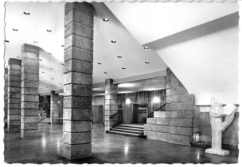 AK, Salzburg, "Neues Festspielhaus", Foyer, um 1965