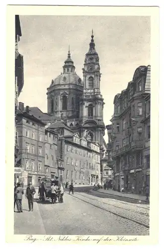 AK, Prag, Praha, Niklas-Kirche auf der Kleinseite, um 1925