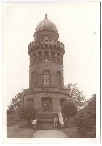 Echtfoto 1930, 12 x 17 cm, Bergen Rügen, Ernst-Moritz-Arndt-Turm, um 1930