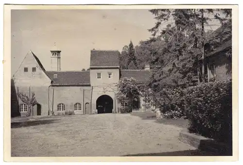 zwei Echtfotos, Berlin Grunewald, Jagdschloß Grunewald, um 1940