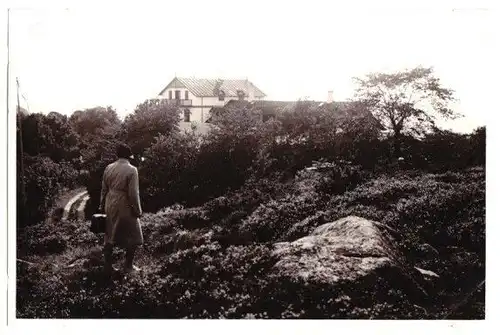 Foto im AK-Format, Insel Bornholm, Finnedalen, Teilansicht, um 1930