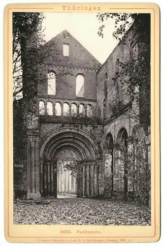 Kabinettfoto, Paulinzelle, Kloster, 1892