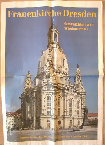 Zeitung, Dresdner Neuste Nachrichten, Sonderbeilage Frauenkirche, Oktober 2005
