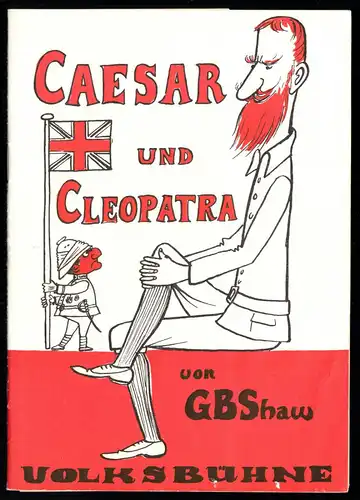 Theaterprogramm, Volksbühne Berlin, Caesar und Cleopatra, 1967
