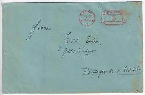 PFS, Erfurt, o Erfurt 1, 7.2.31