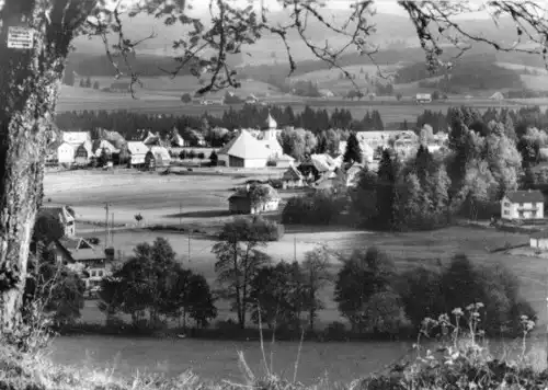 AK, Hinterzarten Schwarzw., Teilansicht m. Kath. Pfarrkirche, 1965