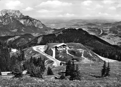 AK, Berchtesgaden - Rossfeld, Rossfeld-Skihütte, um 1960