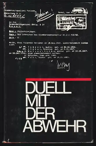 Duell mit der Abwehr - Skizzen über die Tschekisten der Leningrader Front, 1971