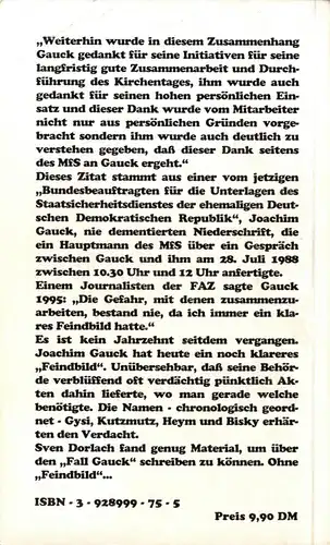 Dorlach, Sven; Der Fall Gauck, 1996