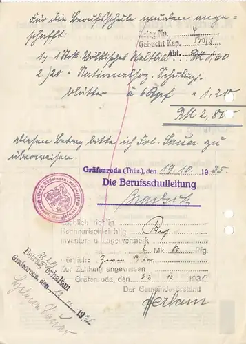 Rechnung, R. Herrose's Verlag, Wittenberg (Bez. Halle), 16.10.35