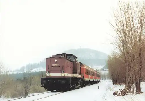 AK, (3), Züge auf der Strecke Altenberg - Heidenau, 1999/2000