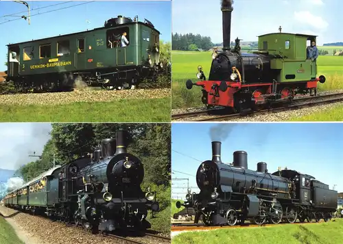 AK, (16), Dampflokomotiven der Schweizer Bundesbahn (SBB CFF FFS), um 2010