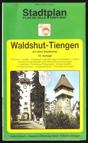 Stadtplan, Waldshut-Tiengen, um 1996