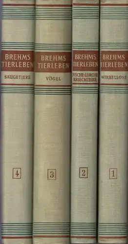 Brehms Tierleben in vier Bänden, Urania-Verlag Leipzig / Jena, 1955