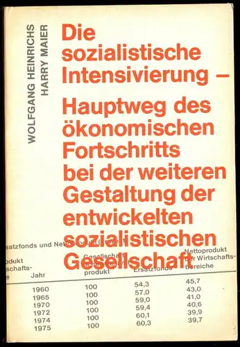 Heinrichs, W.; Maier, H.; Die sozialistische Intensivierung - Hauptweg...., 1981