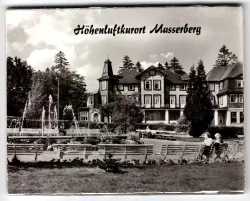 Mäppchen mit 12 (3+9) Original-Fotos, Höhenluftkurort Masserberg Thür., 1977