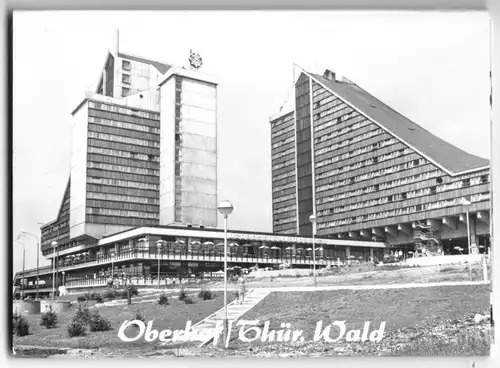 Mäppchen mit 10 kleinen Fotos, Oberhof Thür. Wald, 1973