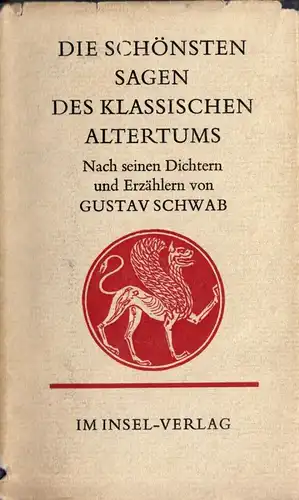 Die schönsten Sagen des klassischen Altertums, 1968