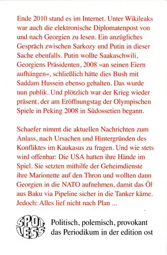 Schaefer, Rudolf; Kaukasus, NATO und Wikileaks, 2011