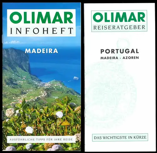 zwei tour. Broschüren zu Madeira, Azoren, Portugal, 2005