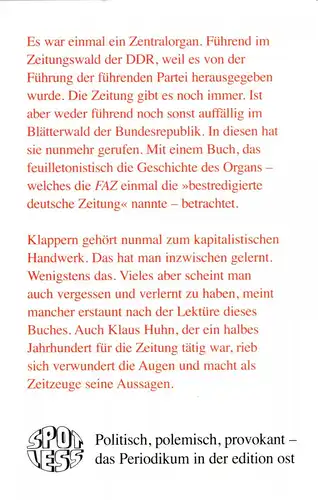 Huhn, Klaus; Nebenzeuge in Sachen ND, 2009