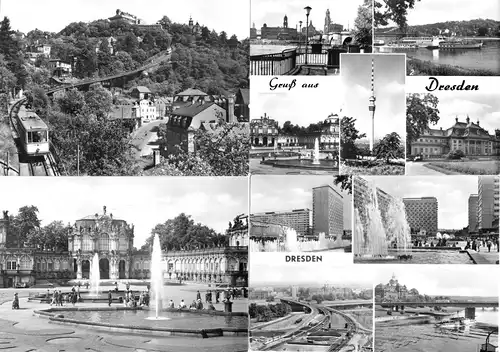 Lot von 15 AK, Dresden, 1955 - 1980