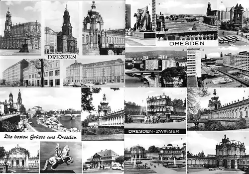 Lot von 15 AK, Dresden, 1955 - 1980