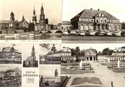 Lot von 15 AK, Dresden, 1955 - 1980