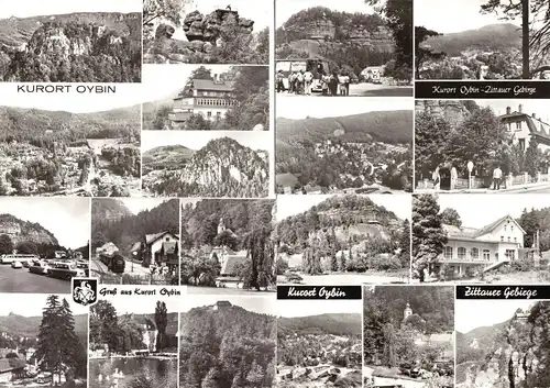 Lot von 7 AK, Kurort Oybin, 1959 - 1985