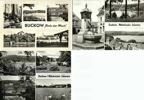 Lot von 5 AK, Buckow Märkische Schweiz, 1961 - 1987