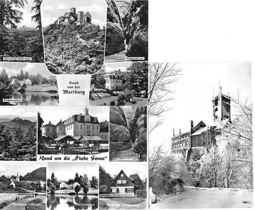 Lot von 5 AK, Eisenach, 1956 - 1979