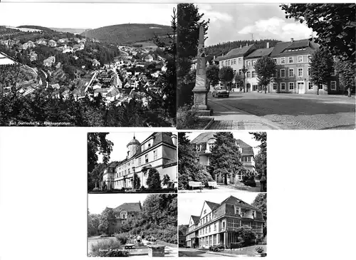 Lot von 9 AK, Bad Gottleuba, 1973-1975